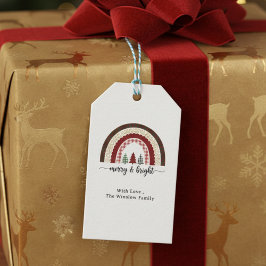 Merry and Bright Christmas – Festive Holiday ギフトタグ