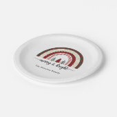 Merry and Bright Christmas  – Festive holiday ペーパープレート (アングル)