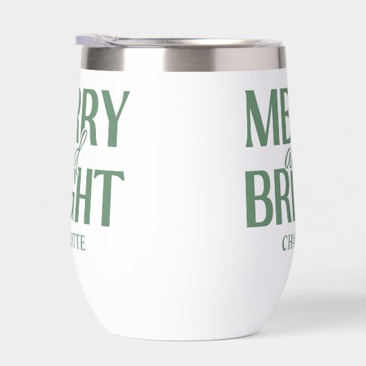 Merry And Bright Christmas Holiday Green (右面)