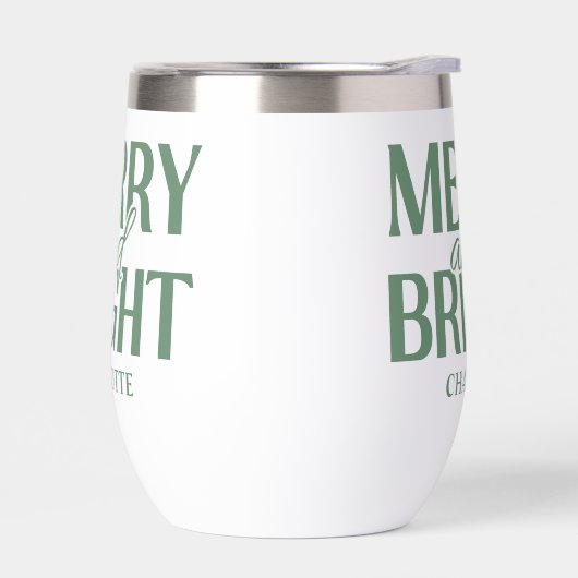 Merry And Bright Christmas Holiday Green (左面)