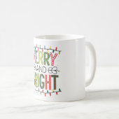 Merry and Bright Christmas Mug コーヒーマグカップ (正面右)