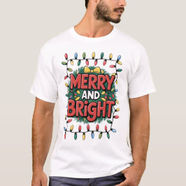 Merry and Bright Christmas T-Shirt Tシャツ