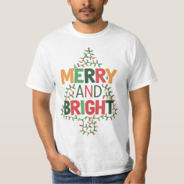Merry and Bright Christmas T-Shirt Tシャツ