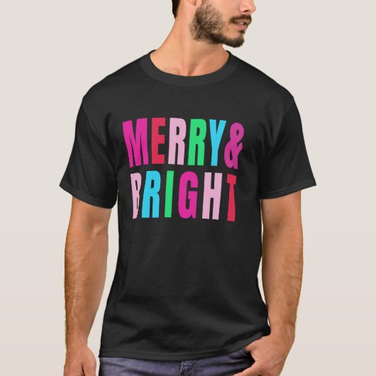 Merry and Bright Christmas Women Girls Kids Toddle Tシャツ (正面)
