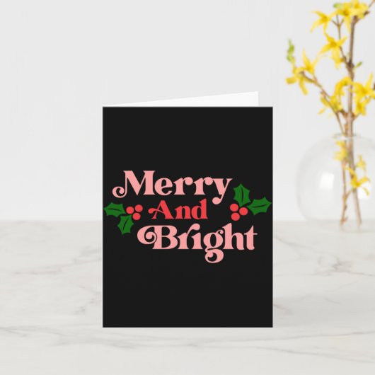 Merry And Bright Clic Holiday Tygraphy Toddler  カード (黄色い花)