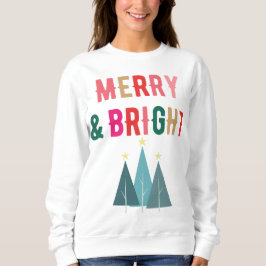 Merry and Bright Design スウェットシャツ