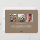 Merry and Bright Holiday Christmas Card シーズンカード (裏面)