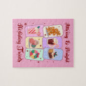 Merry and Bright Holiday Treats Christmas Dessert ジグソーパズル (横)