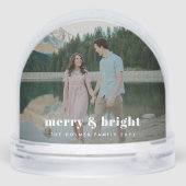 Merry and Bright | Modern Christmas Couple Photo (裏面)