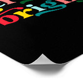 Merry And Bright Modern Christmas Womens  ポスター (角)