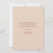 Merry and Bright Modern Red Typography Cute Photo シーズンカード (裏面)