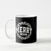 Merry And Bright Moody And Uptight Christmas Coupl コーヒーマグカップ (左)