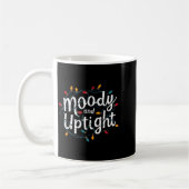 Merry And Bright Moody And Uptight Christmas Coupl コーヒーマグカップ (左)