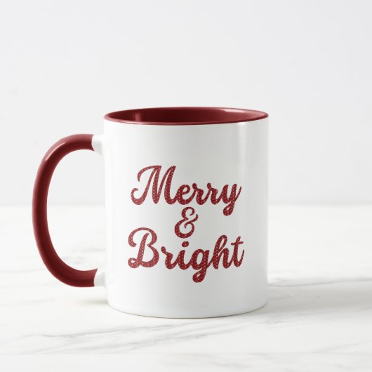 Merry and Bright Mug マグカップ (左)