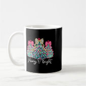 Merry And Bright Nk Christmas Tree Xmas Holiday Wo コーヒーマグカップ (左)