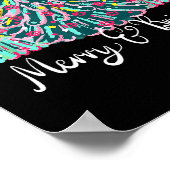 Merry And Bright Nk Christmas Tree Xmas Holiday Wo ポスター (角)