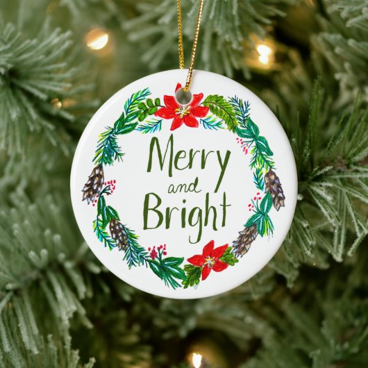 Merry and Bright Ornament セラミックオーナメント (ツリー)
