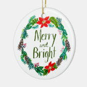 Merry and Bright Ornament セラミックオーナメント (左)