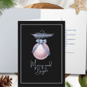 Merry And Bright Ornament Christmas Non Photo シーズンカード