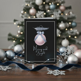 Merry And Bright Ornament Christmas Non Photo シーズンカード