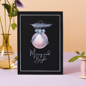 Merry And Bright Ornament Christmas Non Photo シーズンカード