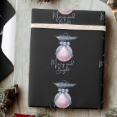 Merry and Bright Ornament Pastel Christmas Gift ラッピングペーパー