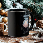 Merry and Bright Ornament Pink Pastel Holiday マグカップ