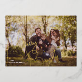 Merry and Bright Photo 箔シーズンカード (正面)