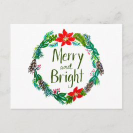 Merry and Bright Postcard ポストカード