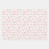 Merry and bright, Santa's hat and candy cane  ラッピングペーパーシート (正面)