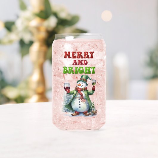 Merry and Bright Snowman  ガラス缶 (インサイチュ (ウェディング))