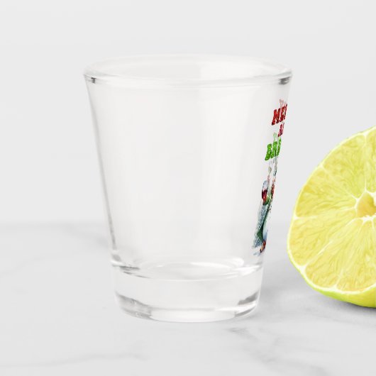 Merry and Bright Snowman ショットグラス (左)