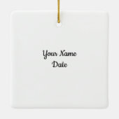 Merry and Bright Snowman  セラミックオーナメント (裏面)