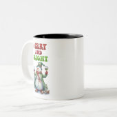 Merry and Bright Snowman ツートーンマグカップ (正面左)