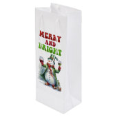 Merry and Bright Snowman ワインギフトバッグ (裏面アングル)