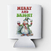 Merry and Bright Snowman 缶クーラー (裏面)