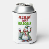 Merry and Bright Snowman  缶クーラー (缶裏面)