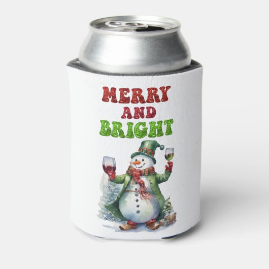Merry and Bright Snowman 缶クーラー (缶裏面)