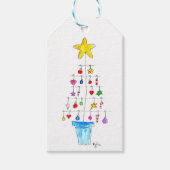 Merry and Bright Tree ギフトタグ (正面)