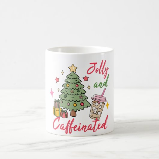 Merry and Caffeinated Christmas Mug コーヒーマグカップ (中央)