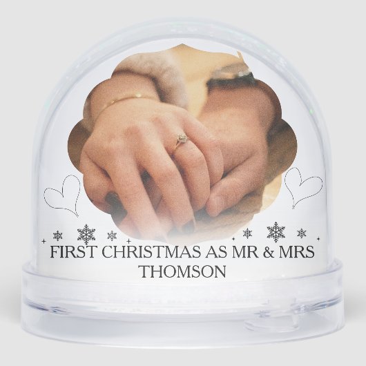 Merry and Engaged Couple Photo Holly Script (裏面)