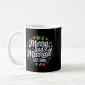 Merry And Married 2026 - Matching Couple Christmas コーヒーマグカップ (左)
