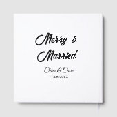 Merry and married add couple Name date holidayChr ゲストブック (裏面)