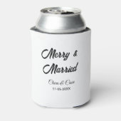 Merry and married add couple Name date holidayChr 缶クーラー (缶裏面)