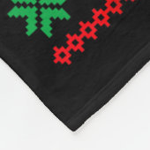 Merry And Married Couples Matching Ugly Christmas  フリースブランケット (角)