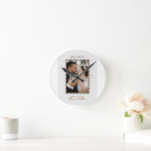 Merry and married first christmas ラウンド壁時計 (ホーム)