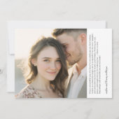 Merry and Married Modern Photo Holiday Card シーズンカード (裏面)