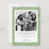 Merry and Married Newlywed Script Christmas シーズンカード (裏面)