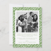 Merry and Married Newlywed Script Christmas シーズンカード (裏面)