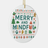 Merry and Mindful Holiday Ornament セラミックオーナメント (右)